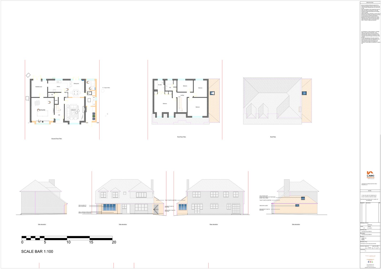 Lawn Vale, Pinner — detail